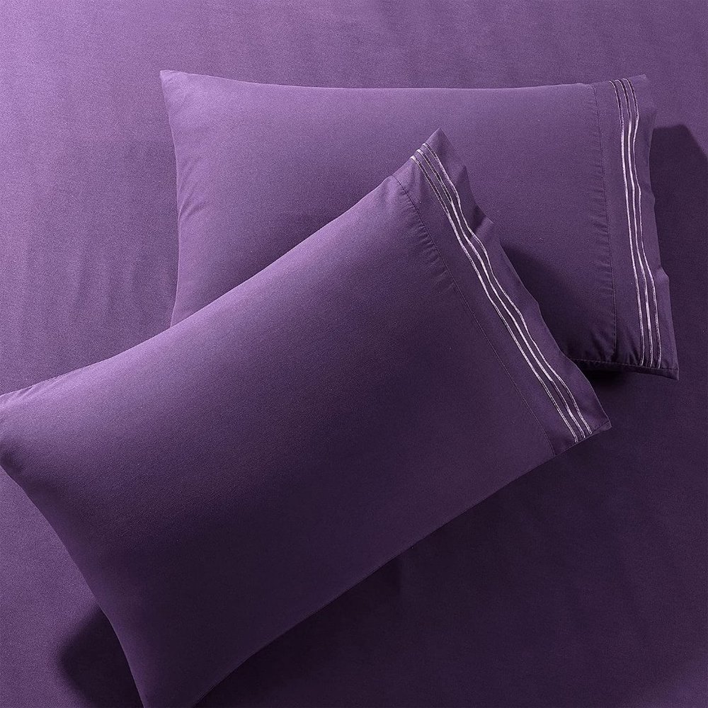 6 Piece Bed Sheets - Cal King, King, Queen , Full  Sheet Set [6-Piece,] … - Picture 6 of 11